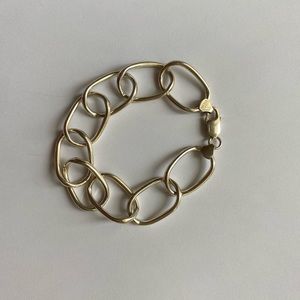 Chunky Oval Sterling Silver Bracelet